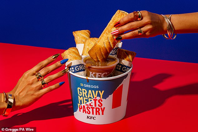 Greggs and KFC have teamed up for the first time to create a sausage roll drenched in gravy in a move sure to delight fast food lovers across Britain
