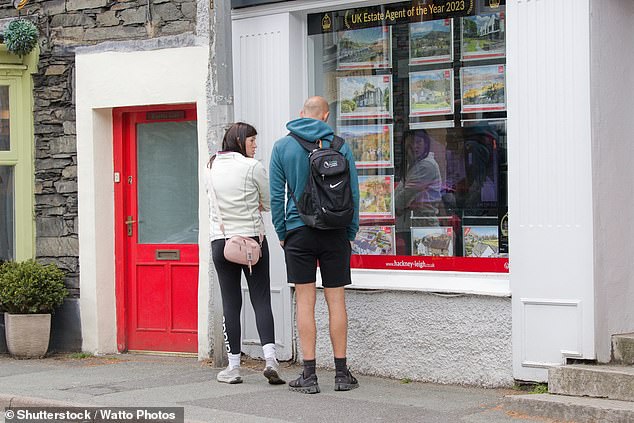Fears are growing that a downturn in the prime London property market may spread across the country (Stock image)