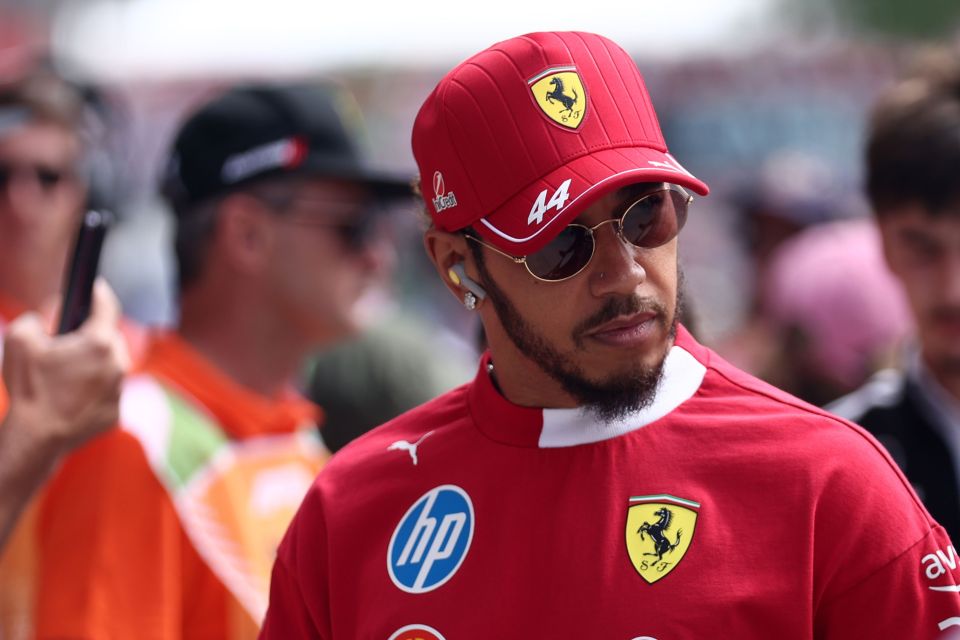 Lewis Hamilton of Scuderia Ferrari at the Hungarian Grand Prix.