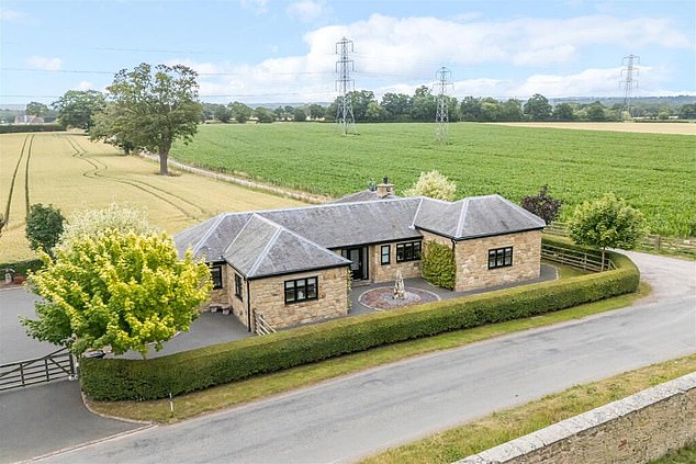 The four bed detached bungalow in Wrexham has caught attention for its one unusual feature