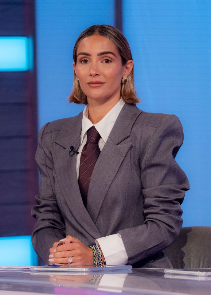 Frankie Bridge on the Loose Women TV show.