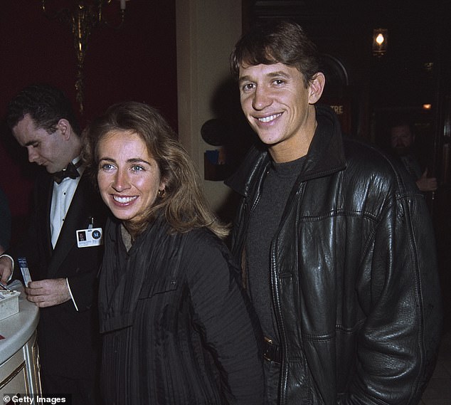 Lineker married Michelle Cockayne (left) in 1986, but she filed for divorce in 2006