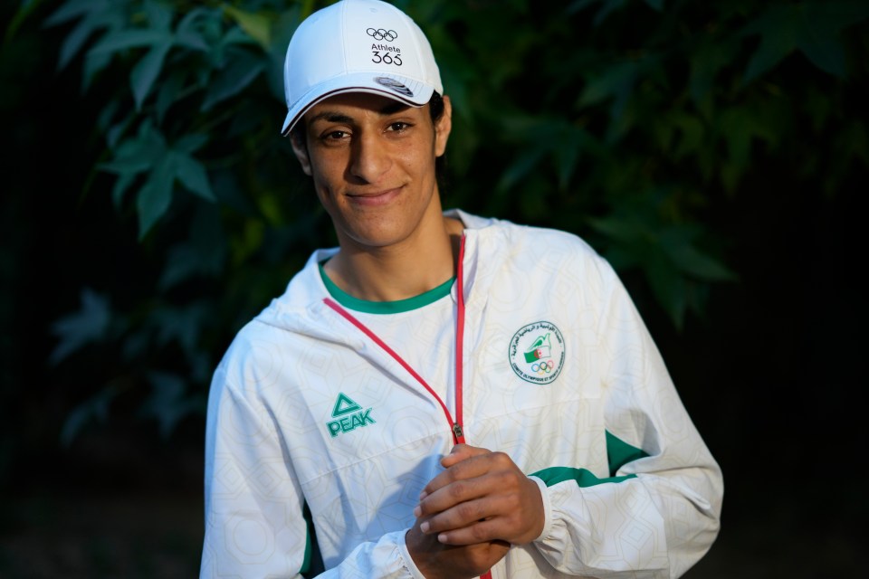 Algerian boxer Imane Khelif at the 2024 Summer Olympics.