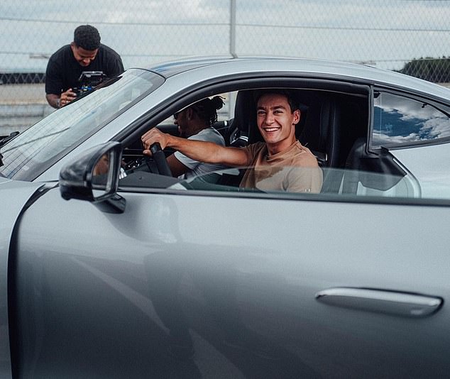 Russell drives for Mercedes and loves their cars away from the track as well