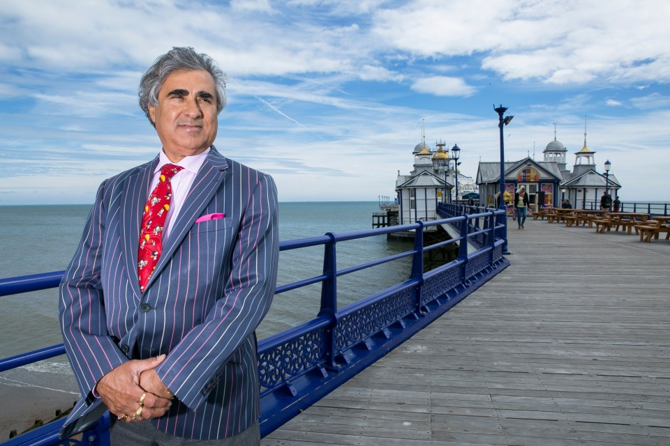 Sheikh Abid Gulzar on Eastbourne Pier.