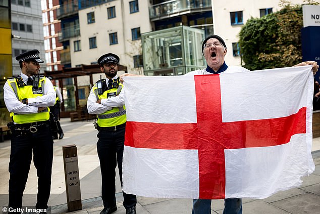 It comes after an increased number of people have using the St George's flag and the Union Jack to oppose immigration into the UK in recent weeks