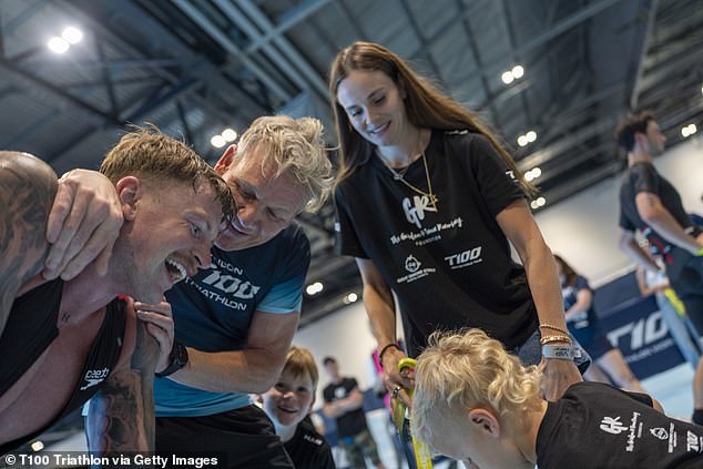 The Ramsay clan were out in force this weekend as they competed in a gruelling a triathlon challenge in London