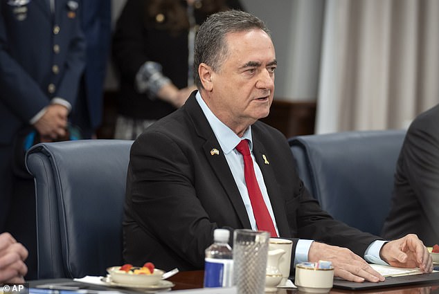The UK government has barred Israeli officials from attending the country's biggest arms fair. Pictured: Israeli Defense Minister Israel Katz pictured on July 18