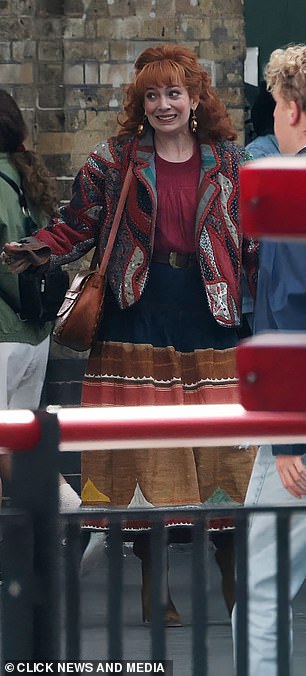 The actress put on a very animated display during one scene