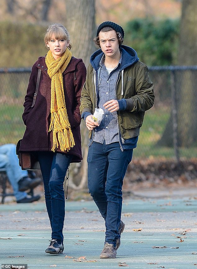 Reports of bistro kisses and romantic Rome walks have sent Harry's loyal fans into meltdown mode, not least because of Zoe's connection to Harry's most famous ex Taylor Swift (Taylor and Harry pictured in 2012)