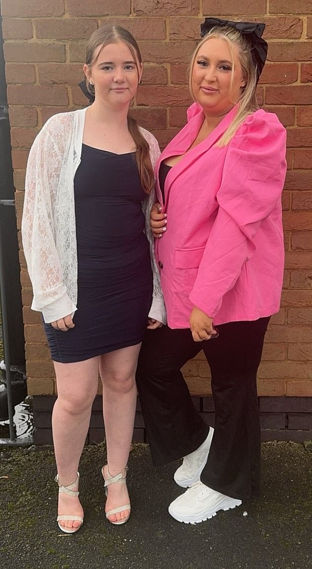 Casey-Louise with an unnamed friend in a picture posted onto the GoFundMe fundraising site