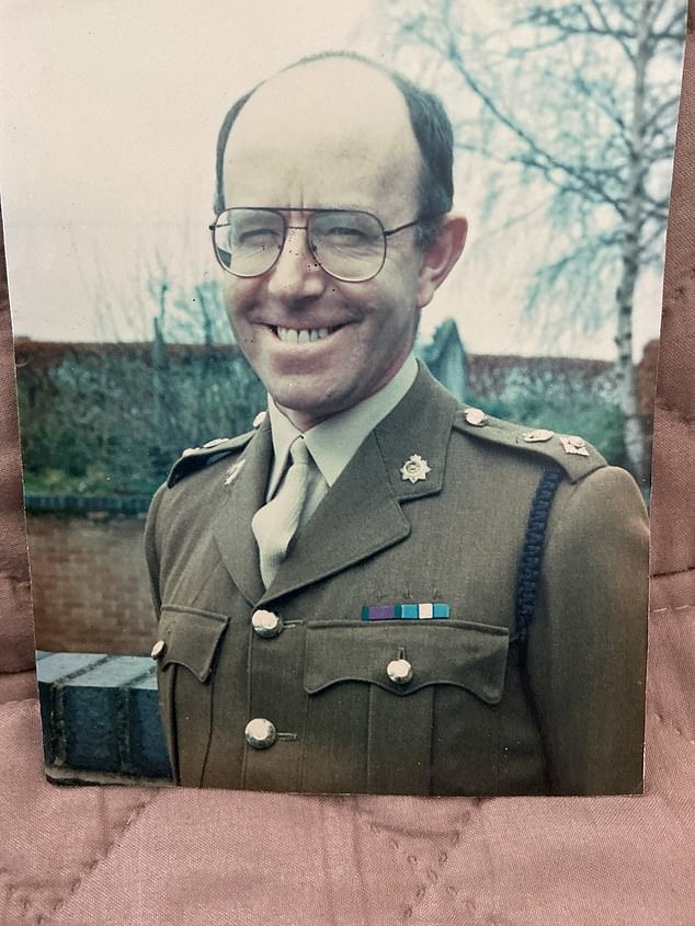 Lt Col Harvey (pictured), 77, didn’t think life could get any worse after losing Jacqueline in 2022 after 50 years of marriage. He’d never heard of mesothelioma, which kills most of those diagnosed within a year. She had lasted about a year and a half. Then, he was diagnosed too