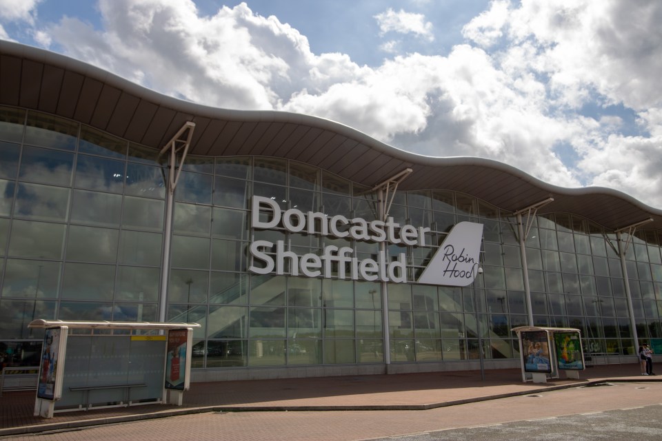 Doncaster Sheffield Robin Hood Airport exterior.