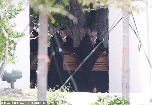 Hogan's devastated friends and family gathered in Florida for his funeral on Tuesday