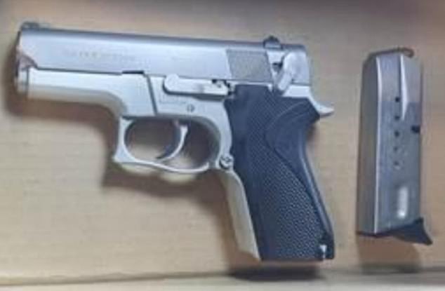 Waugh dealt in firearms, including this pistol dug up from a garden in Cheshire