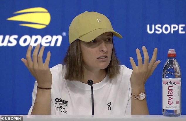 Iga Swiatek looked baffled when a reporter asked her if she was going to put beads in her hair