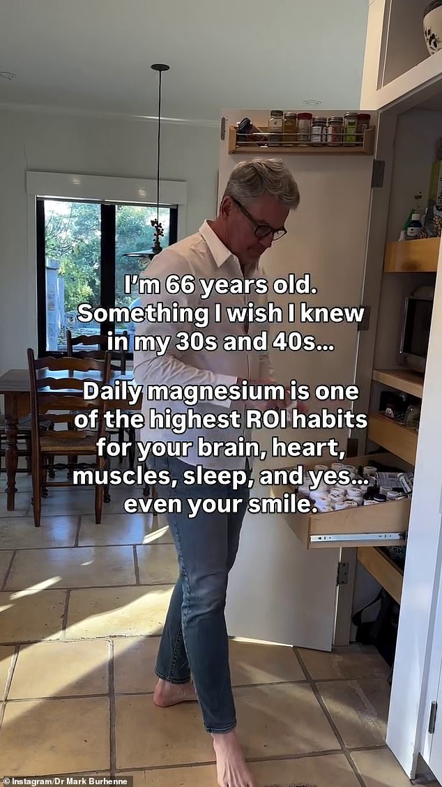 Dr Mark Burhenne's recent Instagram post shared to his 849,000 online followers explained five key reasons why he championed magnesium