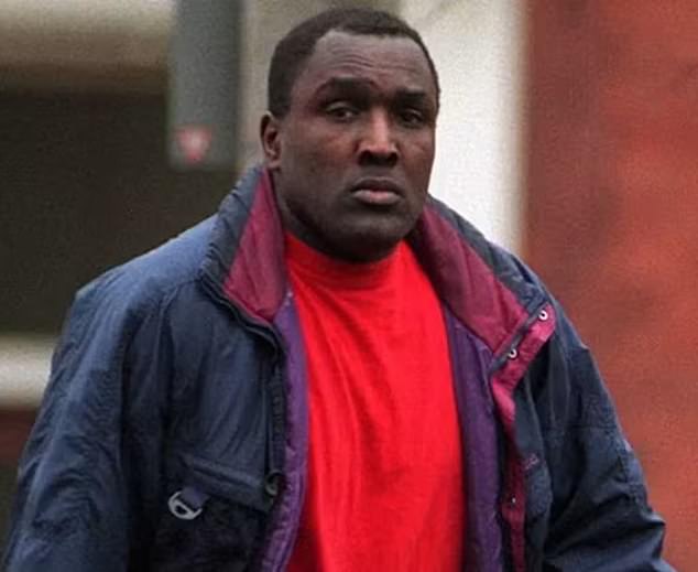 Akinwale Arobieke (pictured) was jailed in 2003 for six years after being convicted of harassing 15 men