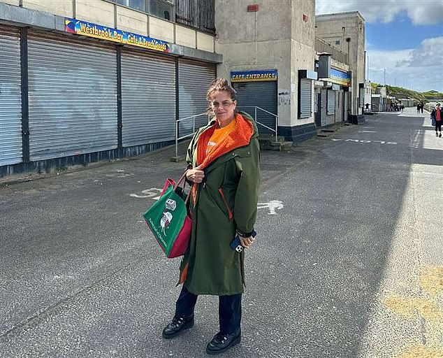 The town has become home to some of the UK's most popular stars, including Tracey Emin (pictured), who purchased a derelict seafront building in Margate in 2023, with plans to transform it into a community hub