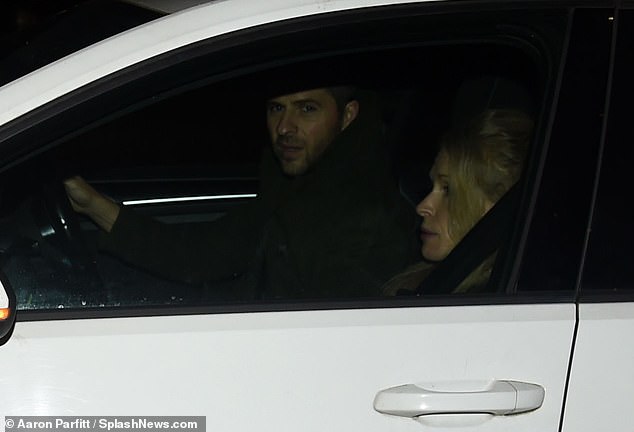 The comedian, 42, was first spotted with Mr Wallace last October at the Lowry Theatre in Manchester where he picked Lucy up (pictured) before they sped off into the night