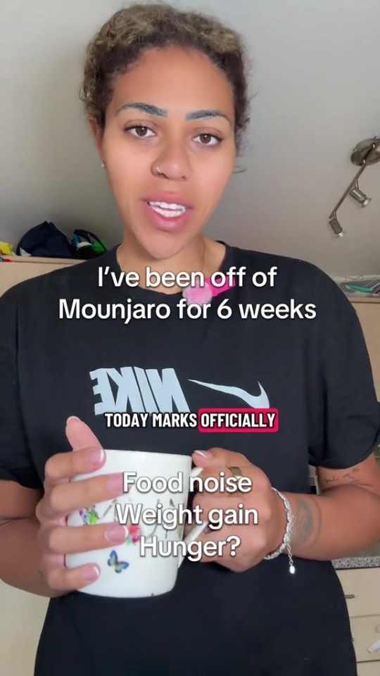 Woman discussing weight gain after stopping Mounjaro.