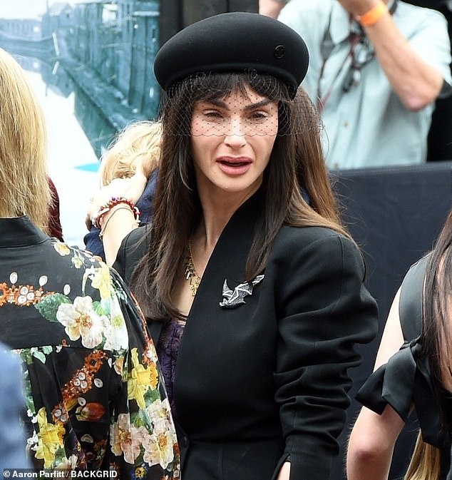 Aimee, pictured at her father's funeral, chose not to appear on the family's fly-on-the-wall reality show in the early noughties and moved out of home at 16