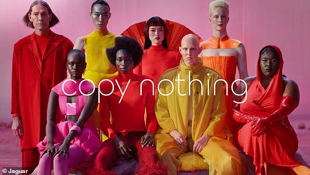 The US President labelled the British car maker's recent advert, which featured brightly dressed models (pictured), as a 'total disaster' and 'stupid'