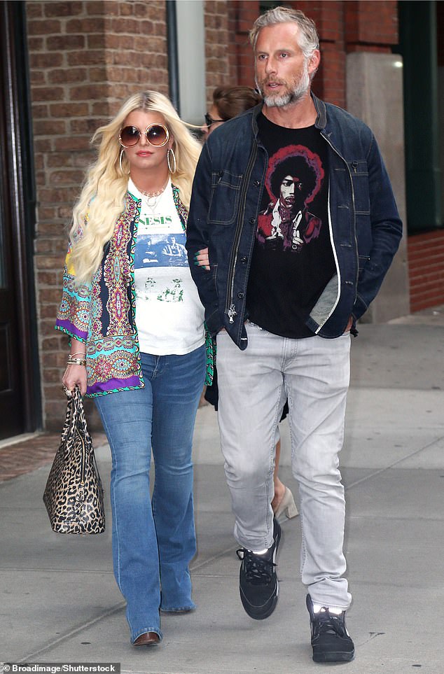 Jessica Simpson showed that her reunion with her estranged husband Eric Johnson wasn't a passing thing when they were spotted again at a concert on Friday night; pictured in 2018 in NYC