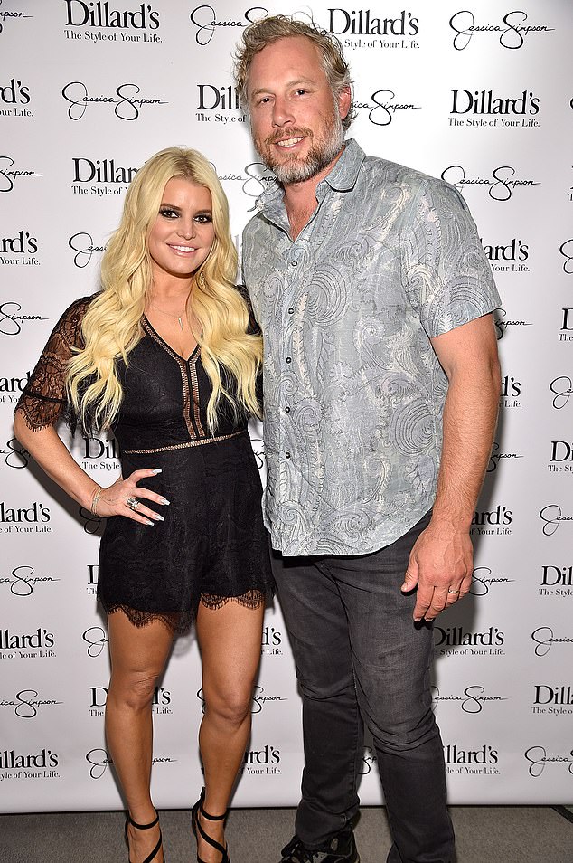 Simpson has since hinted at infidelity on Johnson's part in her fiery comeback track Leave; pictured May 2017