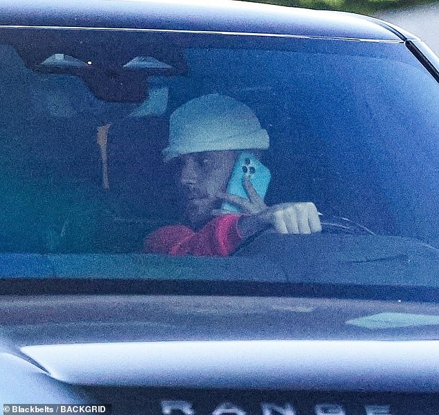 Justin Bieber leaving the SKYLRK headquarters in West Hollywood on Saturday, the same day he shared a cryptic post with fans