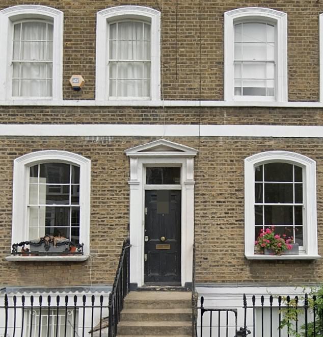The three bed Georgian town house in Islington, north London had been up for rent for £6,750-a-month, but is now in the process of being sold and should fetch around £2 million