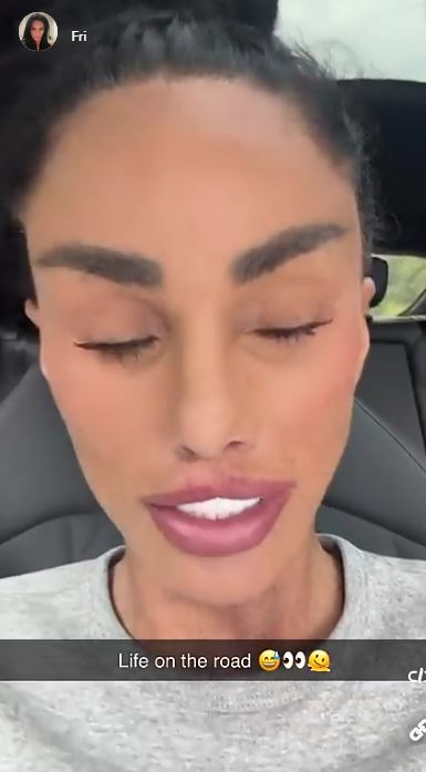 Katie Price showing her post-surgery scars.