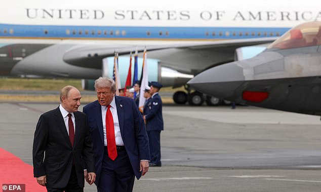It comes after the US President's meeting with Vladimir Putin in Alaska ended with no deal