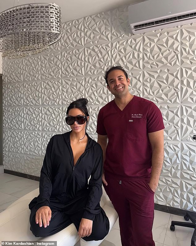 The 44-year-old reality TV diva took to Instagram on Friday to share what she did while adding photos taken in the center