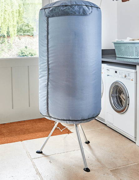 Dry-Soon clothes dryer in a laundry room.