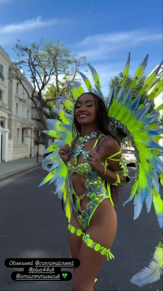 Leigh-Anne Pinnock at Notting Hill Carnival.