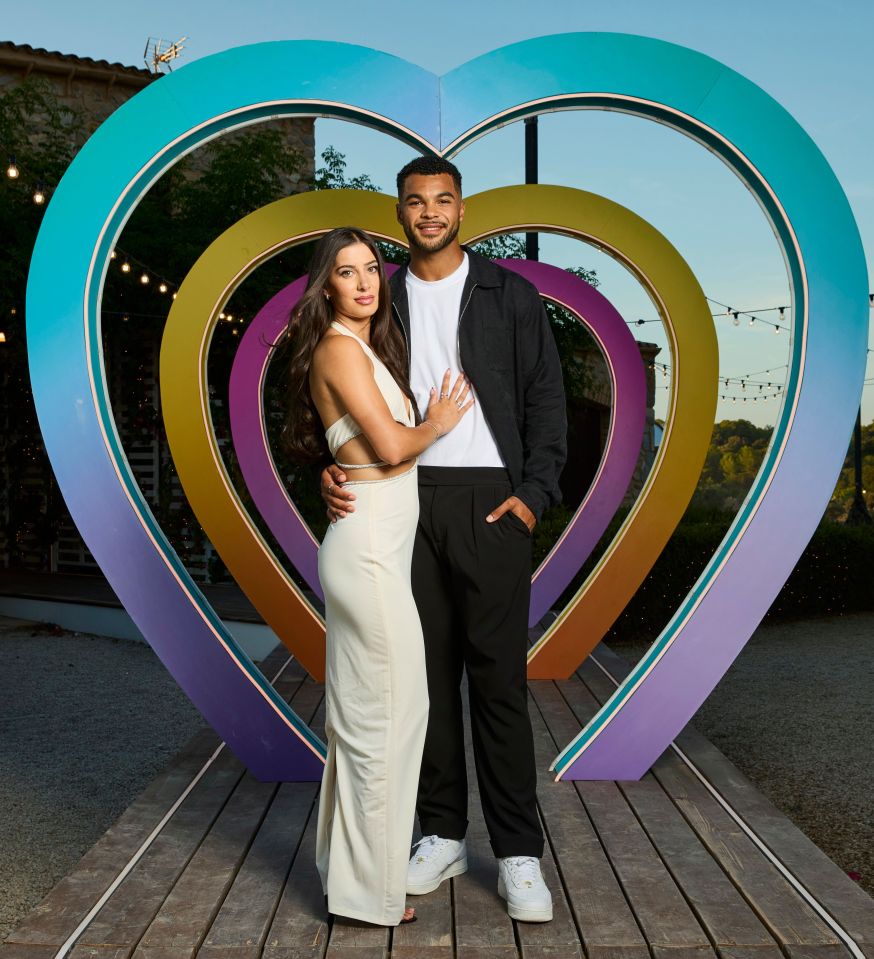 Yasmin Pettet and Jamie Rhodes at the Love Island live final.