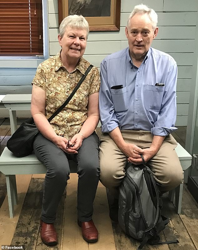 Heather (left) and Ian Wilkinson (right) attended a lunch at Patterson's home on on July 29, 2023. Ian was the only survivor