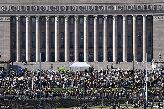 A Finnish MP has reportedly taken their own life in the country's parliament building (File image of the Parliament Building)