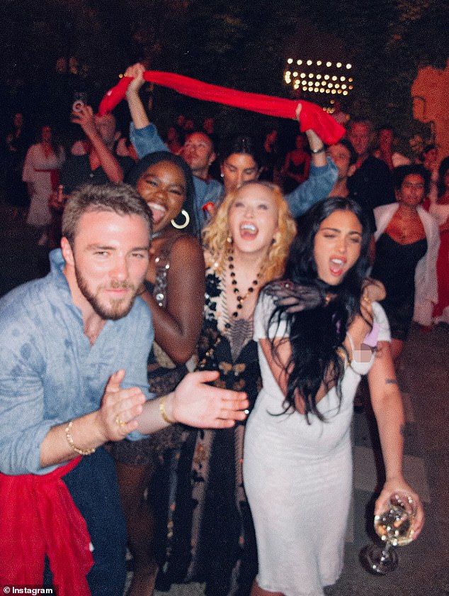 Madonna posted a photo of her daughter Lourdes appearing to suffer from a wardrobe malfunction as she shared a recap of her 67th birthday celebration