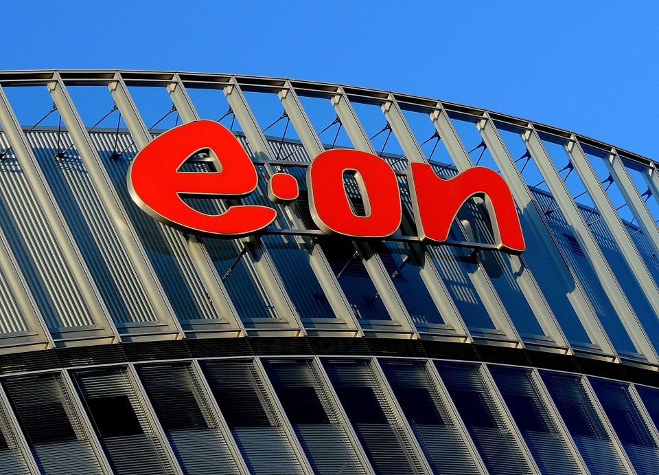 E.ON logo on a building.
