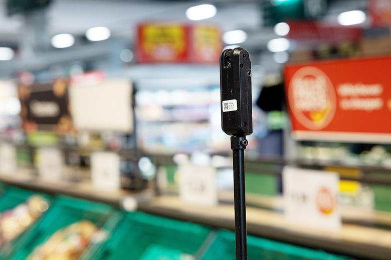 AI camera in a supermarket.