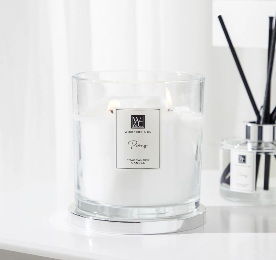 Wickford & Co. peony-scented candle.