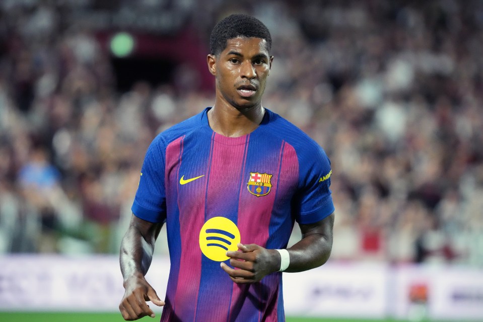 Marcus Rashford of FC Barcelona in a preseason friendly.