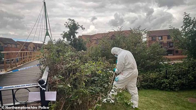 The murder investigation was launched after the man in his 50s was found dead on the canal footpath near the River Nene, Northampton, on Friday
