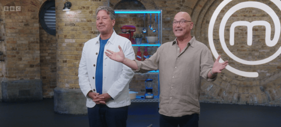 Two MasterChef judges in the MasterChef kitchen.