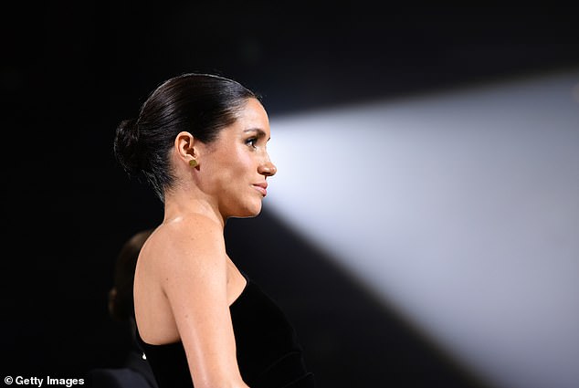 Meghan Markle at the British Fashion Awards in December 2018. The Duchess embarrassed one of her senior aides by not telling him about her surprise appearance