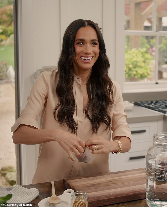 The Duchess of Sussex (pictured in the trailer of the second season of their Netflix show) has shared an update about her upcoming season of With Love, Meghan