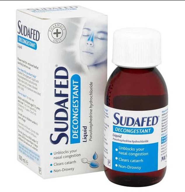 Sudafed sprays for blocked noses cost around £4. But experts have warned of the dangers when using them for longer than advised