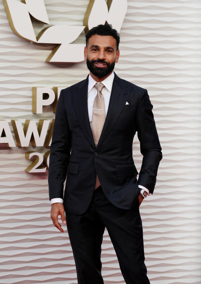 Mohammed Salah at the PFA Awards.
